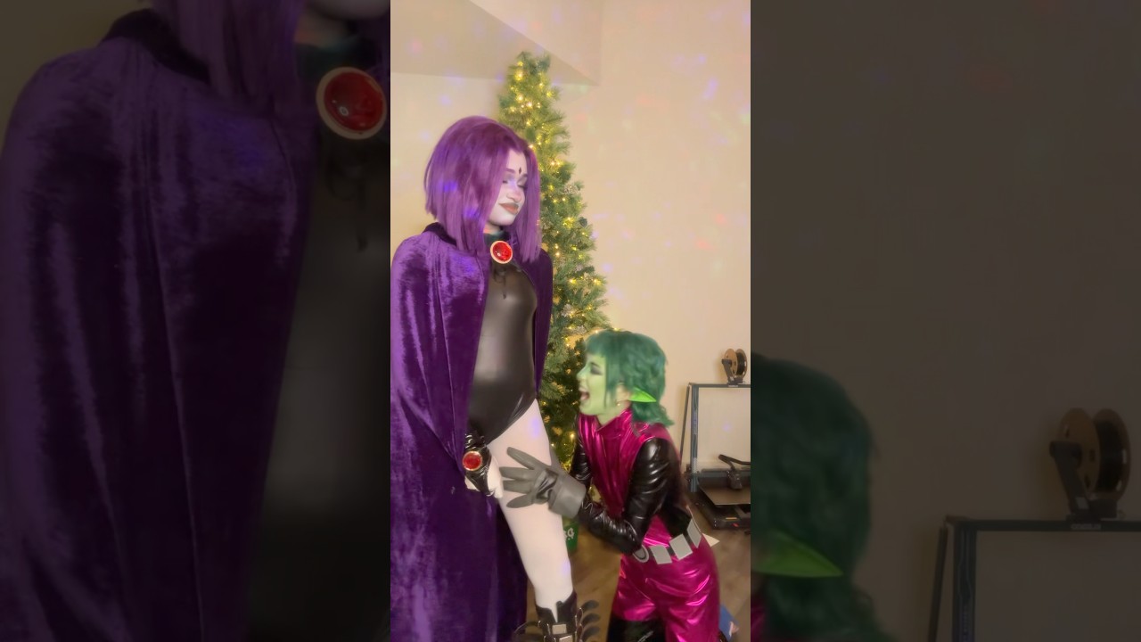 Beast Boy and Raven #cosplay #teentitans