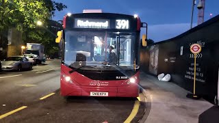 **UNCOMMON WORKING** SN18 KPX on London United's Route 391 - 10.8m Enviro200 MMC