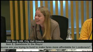 Transport fares in a cost of living crisis | Sian Berry