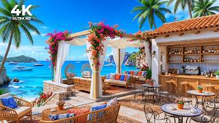 Seaside Resort Ambience ☕ Sweet Bossa Nova Jazz & Gentle Waves for Work