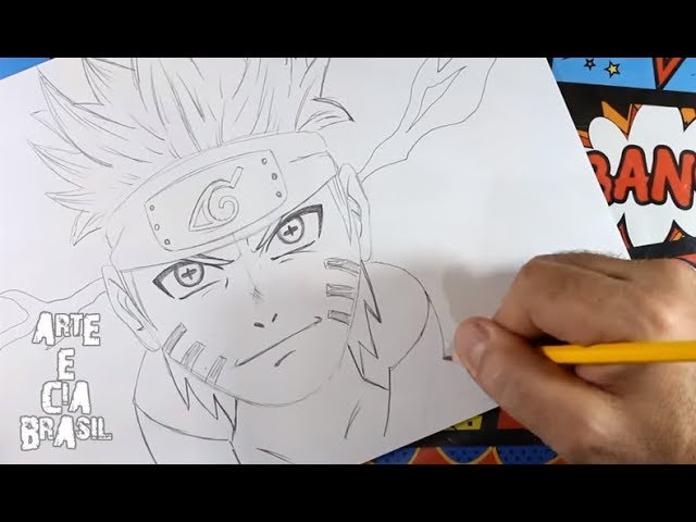 COMO DESENHAR A KUNAI DO MINATO