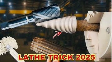  🔩 Amazing Degree Thread Technique | New Lathe Threading Idea 2025