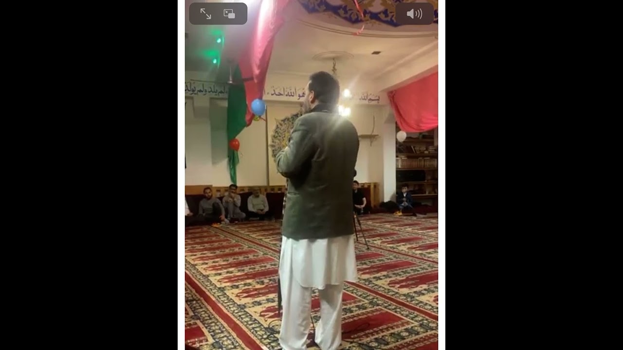 19 Februar 2022 منقبت کربلایی رضا جان ناصری سیزده رجب مسجد اسلامی افغان ها برلین