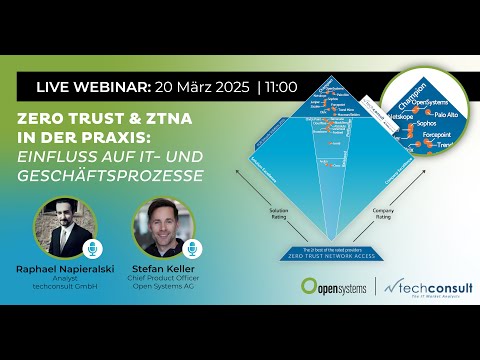 ZTNA-Grundprinzipien erklärt: Zero Trust mit Open Systems | Heise Webinar x Open Systems