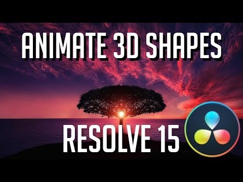 how-to-animate-and-light-3d-shapes-|-davinci-resolve-15-fusion-tutorial