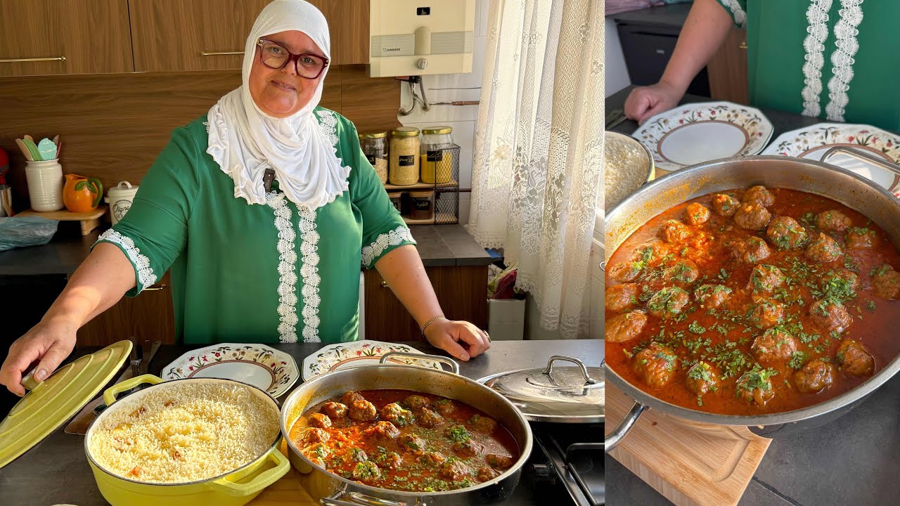 الكفتة كويورات على الطريقة الإسبانية albóndigas  كيفاش تجيك كمية كتيرة وترافقيه مع أي حاجة حبيتي