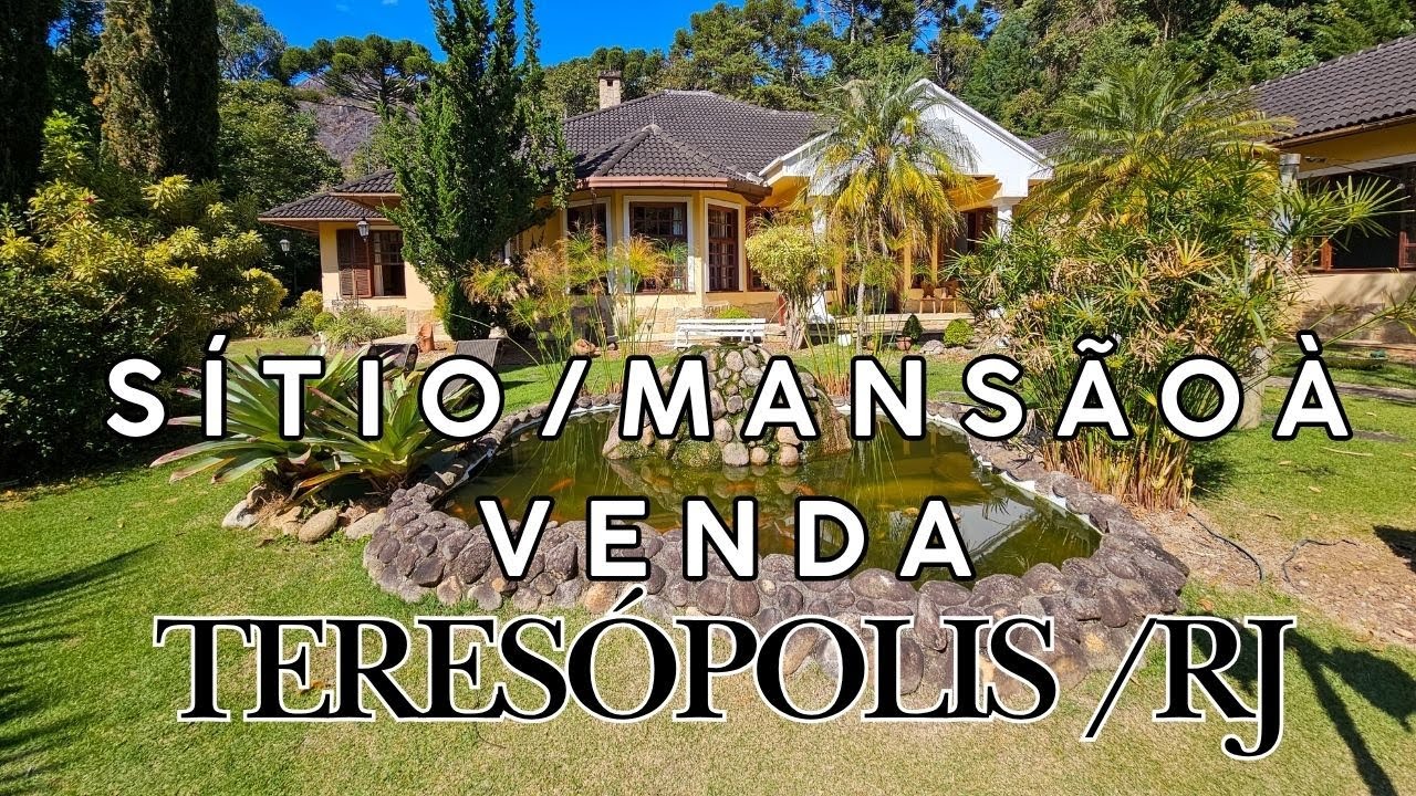 MARAVILHOSO SÍTIO/MANSÃO EM CONDOMÍNIO A VENDA - TERESÓPOLIS/RJ