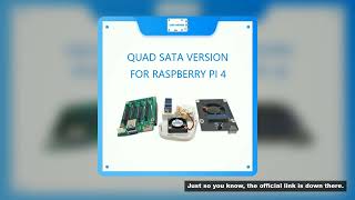 DUAL/QUAD SATA HAT FOR RASPBERRY PI 4 OR RASPBERRY PI 3/3B 
