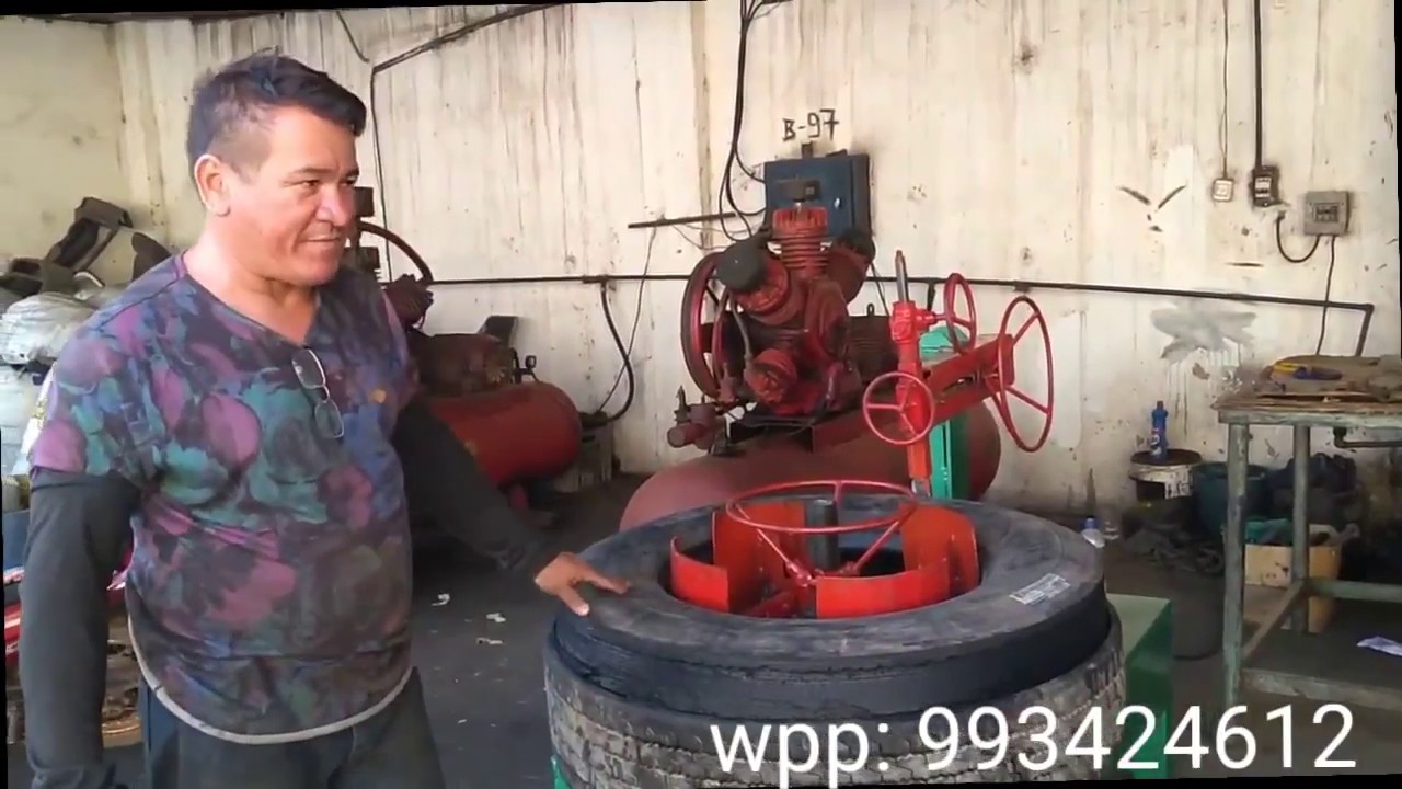 MÁQUINA PARA RETIRAR BANDA DE PNEUS..(peruca de pneus)...numero para contato na descrição do video..
