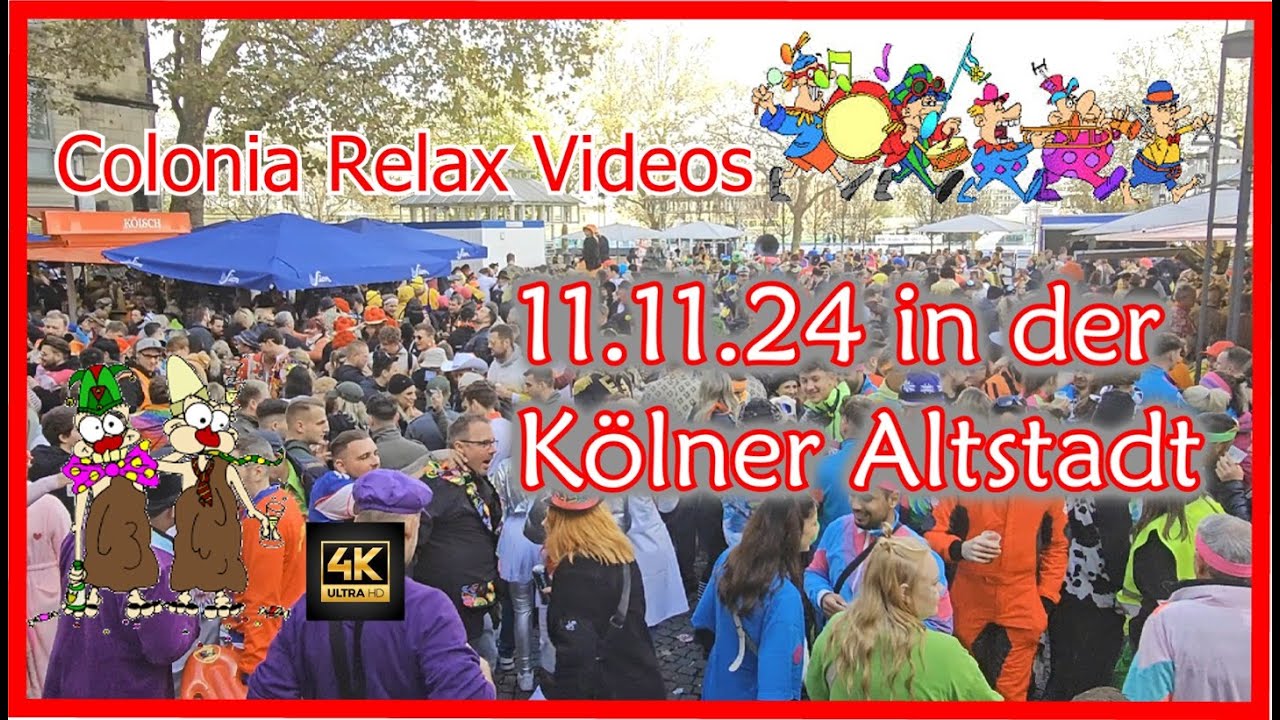 Am 11.11.24 durch die Kölner Altstadt - KÖLLE ALLAF ♥ -  (carnival in cologne)