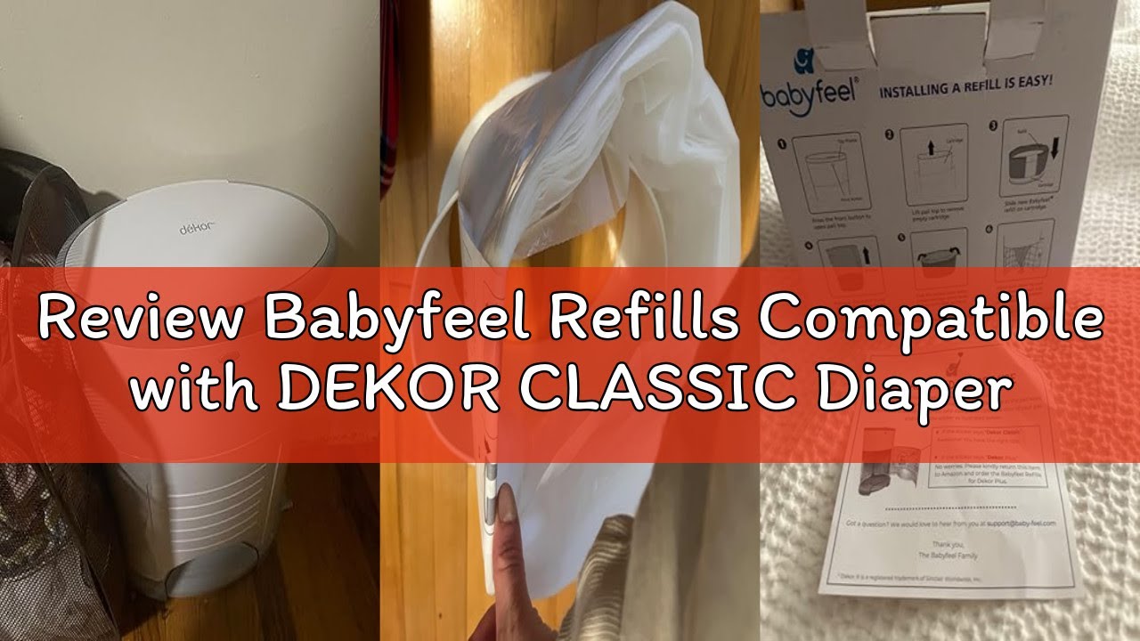 Review Babyfeel Refills Compatible with DEKOR CLASSIC Diaper Pails | 8 Pack | Exclusive 30% Extra Th