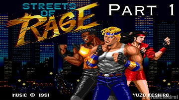 Streets Of Rage SEGA Gameplay Walkthrough Part 1/2