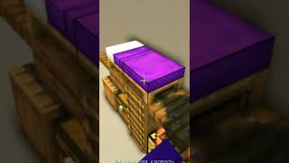 Фиолетовое украшение кровати в Minecraft
