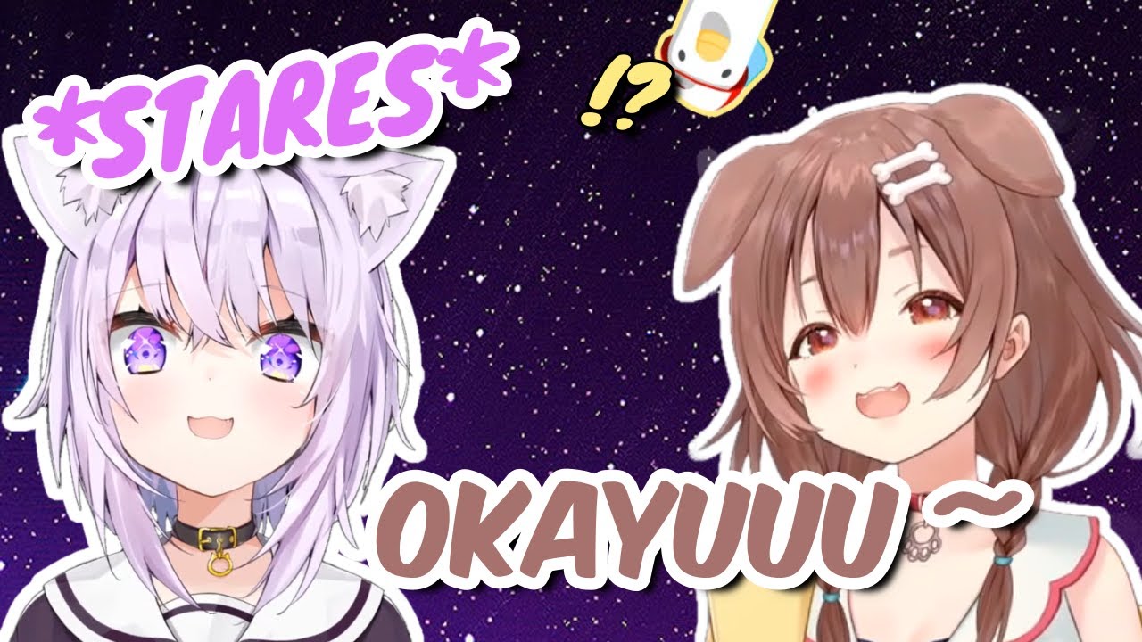 Okayu Met Korone After a Very Long Time and Caught Her Habit