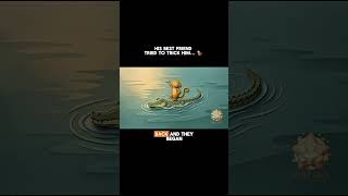 His best friend tried to trick him 🐒 | The Monkey and the Crocodile #kidsstory #panchatantrastories