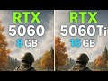 RTX 5060 vs RTX 5060 Ti - Test in 10 Games |  1440p
