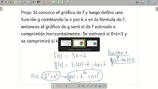 Corrimientos de funciones