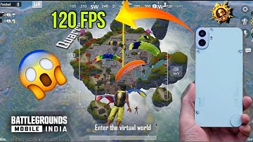 cmf phone 1 bgmi test 120 fps 😱 | new update 3.6 with fps metar