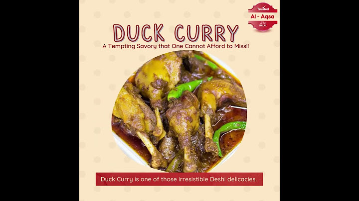 "Duck Curry" A Tempting Savory that One Cannot Afford to Miss!!