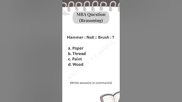 MBA-CET Reasoning Questions | MBA MAH CET 2025-2026 | Preparation Strategy | #mba #study #motivation