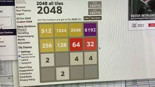 2048: Getting 4096 with 8192 tile