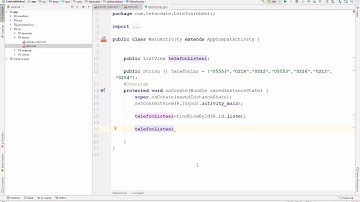 Android Dersleri ListView