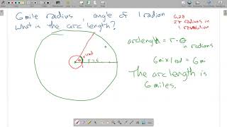 MTH 112 Chapter 5 & 6 Review: Radians & arc length