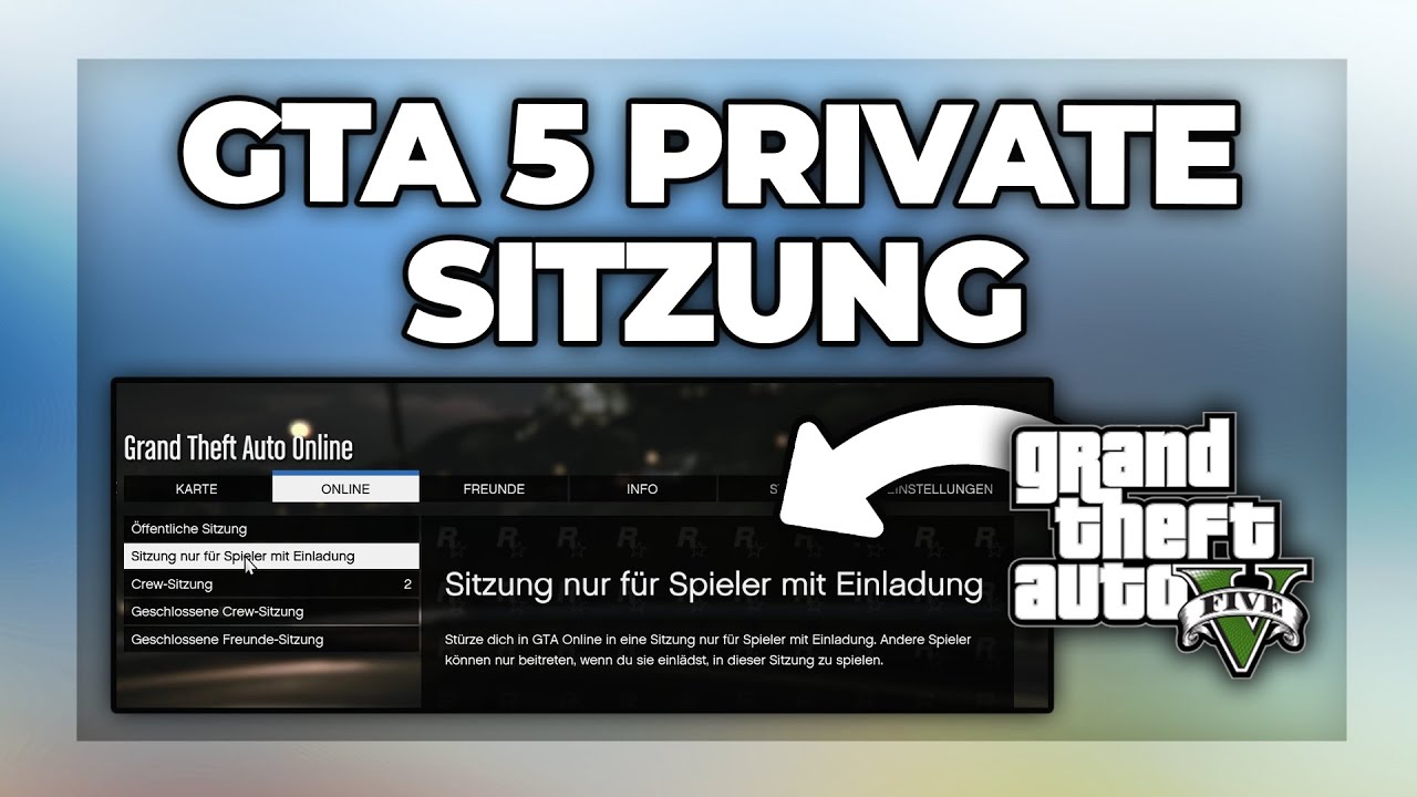 Gta 5 öffentliche Sitzung Alleine Ps4 GTA 5 private Sitzung erstellen - alleine / nur mit Freunden spielen