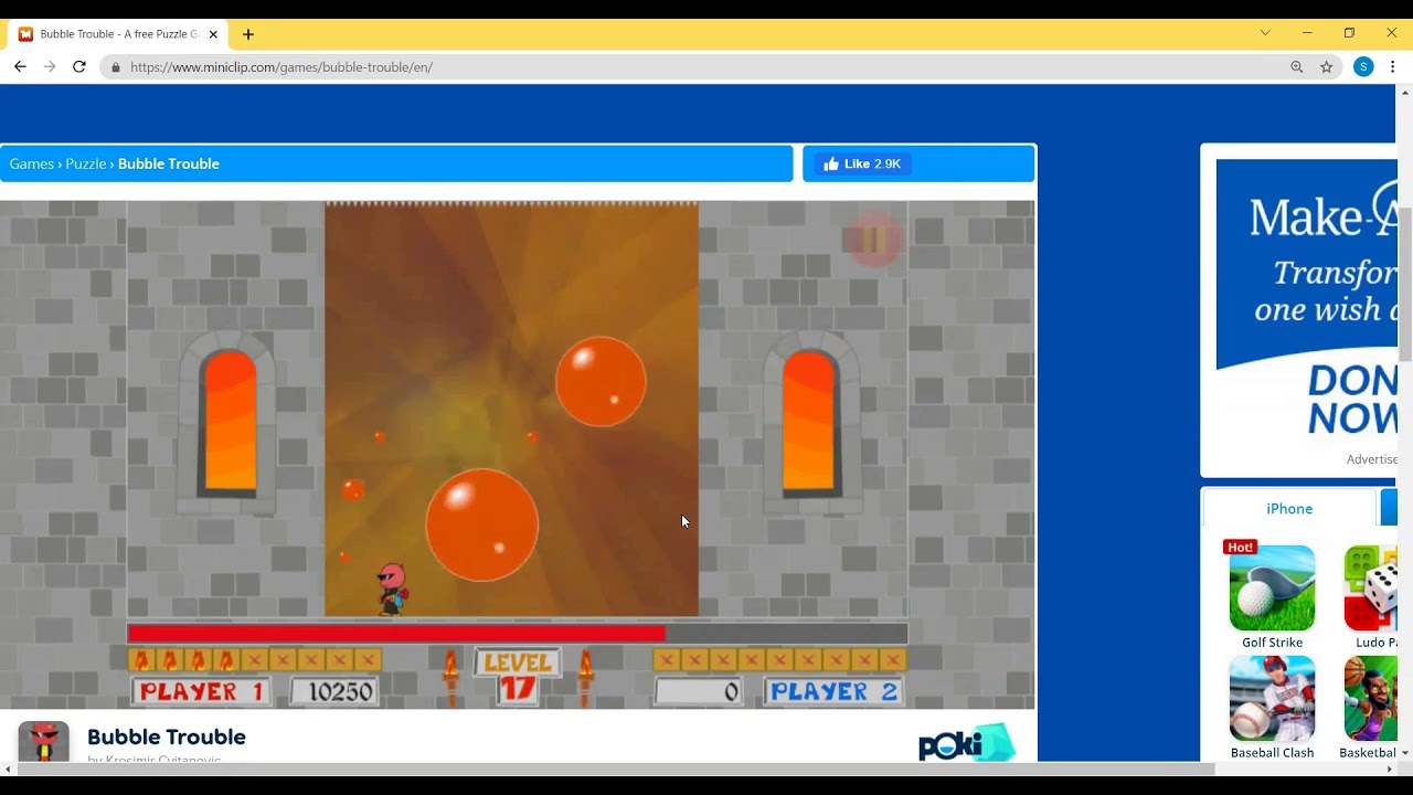 BUBBLE MASTER LEVEL 17 @HIGH SCORE@ SINGLE LIFE