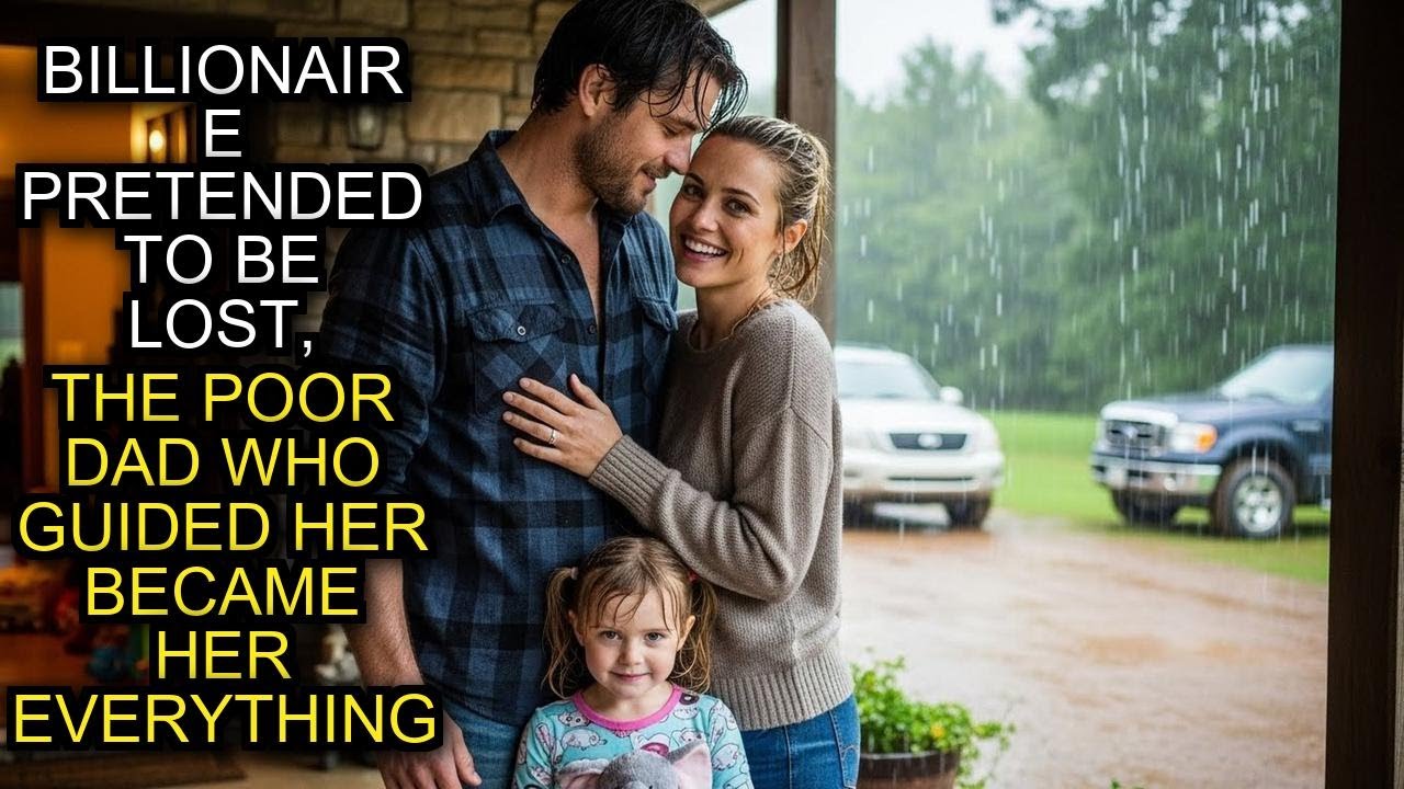 Billionaire Pretended To Be Lost, The Poor Dad Who Guided Her Became Her Everything