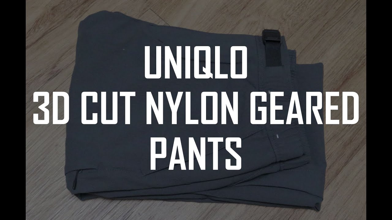 UNIQLO 3D CUT NYLON GEARED PANTS