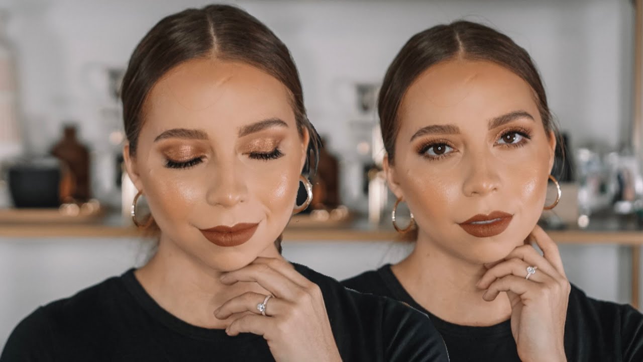 Warm Caramel Fall Makeup Look | Easy Fall Makeup Look
