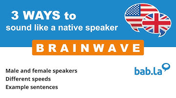 BRAINWAVE pronunciation | Improve your language with bab.la