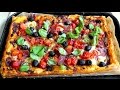 Puff Pastry Pizza Tart How to make easy recipe