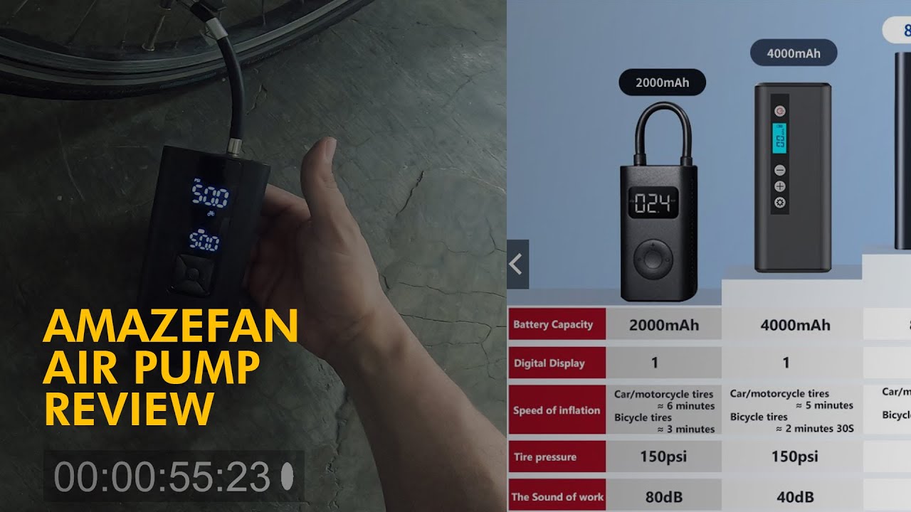 Amazefan Portable Smart Air Pump Xiaomi Pump Alternative YouTube