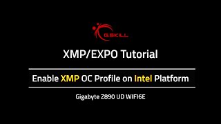 XMP/EXPO Guide - Enable XMP on Intel Platform (Gigabyte)