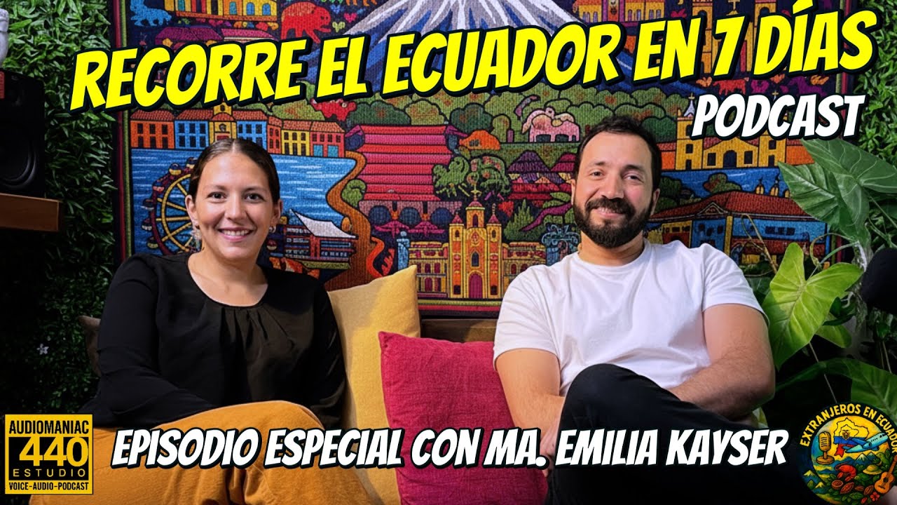 🚘🗻🏖️🇪🇨RECORRE EL ECUADOR EN 7 DÍAS 🇪🇨🎡🌳🌋🚘- Podcast por DÍA DEL TURISMO en Extranjeros en Ecuador