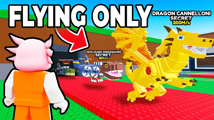 $0 To $1 TRILLION With FLYING ONLY Brainrots in Steal A Brainrot...