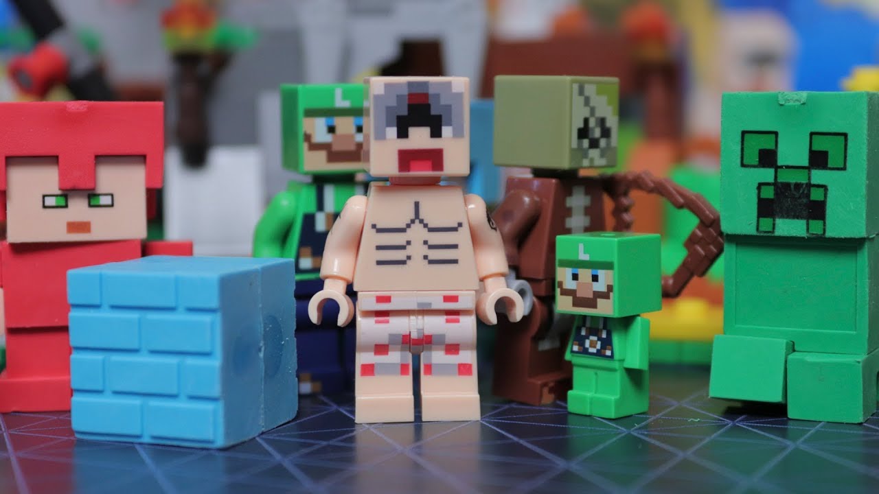 MINECRAFT БЕЗУМИЕ ЛЕГО 2: Голый мужик и Зомби пират - YouTube