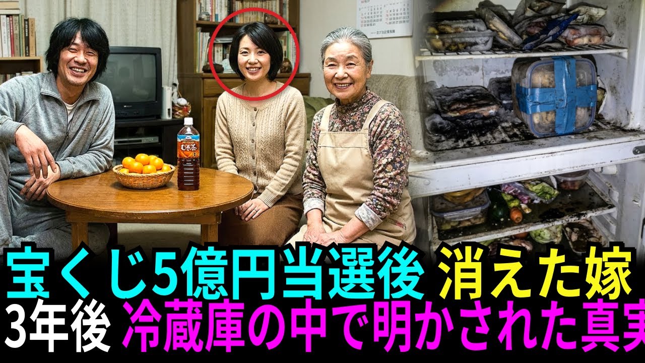 2012年、宝くじ5億円当選後に消えた嫁… 3年後、義母の冷蔵庫から発見された衝撃の真実
