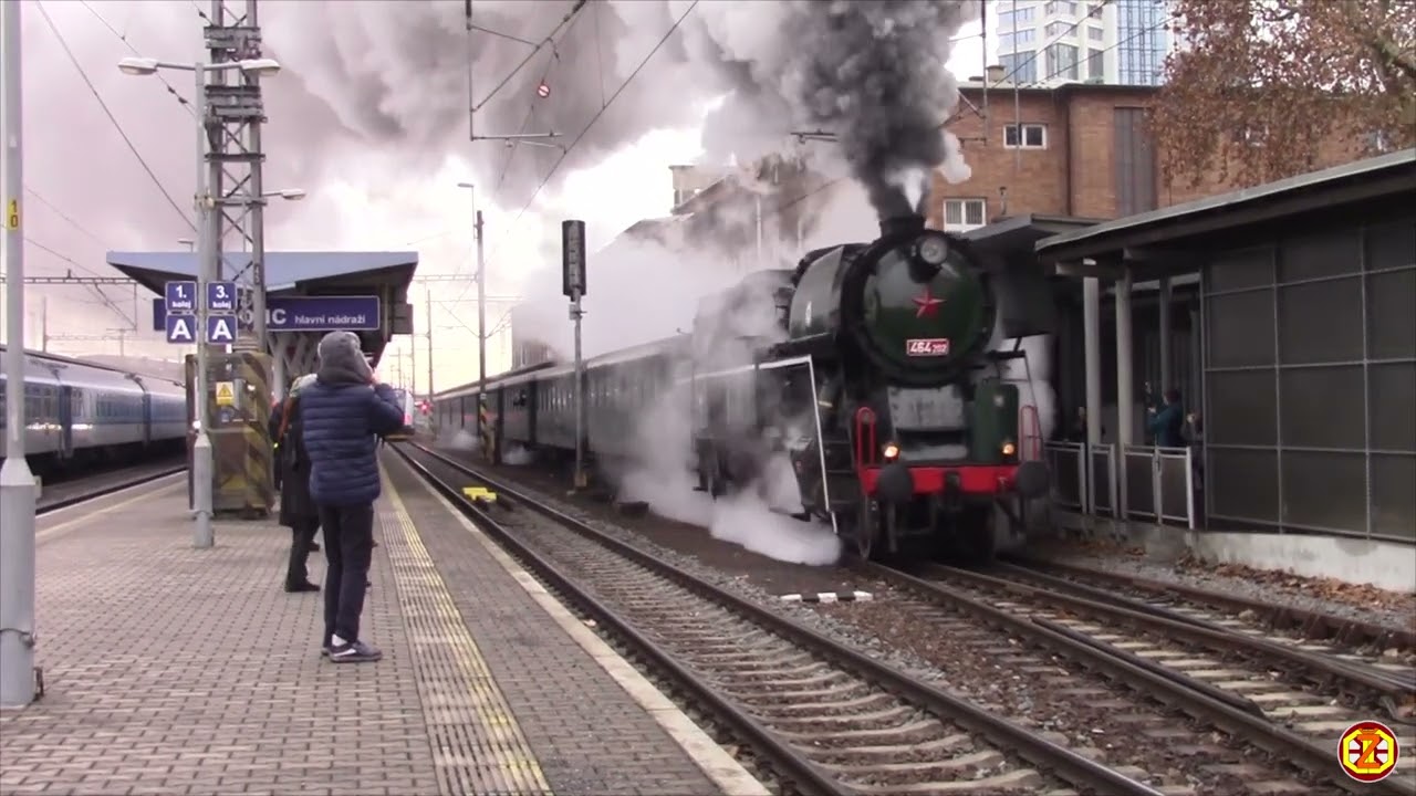 Mikulášský vlak - parní lokomotiva 464.202 "Rosnička", 8.12.2024 HD