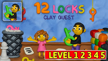 12 Locks Clay Quest Level 1 2 3 4 5 Walkthrough