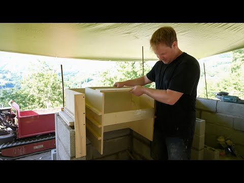 Building an Outdoor Kitchen from Concrete.