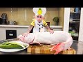 Whole giant fish  relaxing cooking for monkey bibi to stop sick