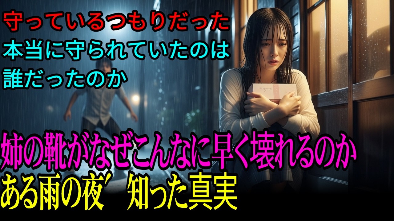 [あなたも泣く話][ママの最後のお願い]姉の靴がなぜこんなに早く壊れるのか  ある雨の夜、知った真実 守っているつもりだった 本当に守られていたのは、誰だったのか