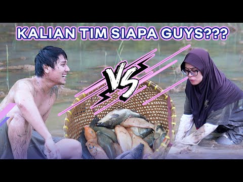 LOMBA TANGKAP IKAN, TEAM PAPA BI VS BUNDA LESTI SAMPE ADA YANG RIBUT!!!