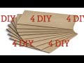 4 DIY cardboard craft idea Wall Decoration ❤️  Идеи панно из картона своими руками