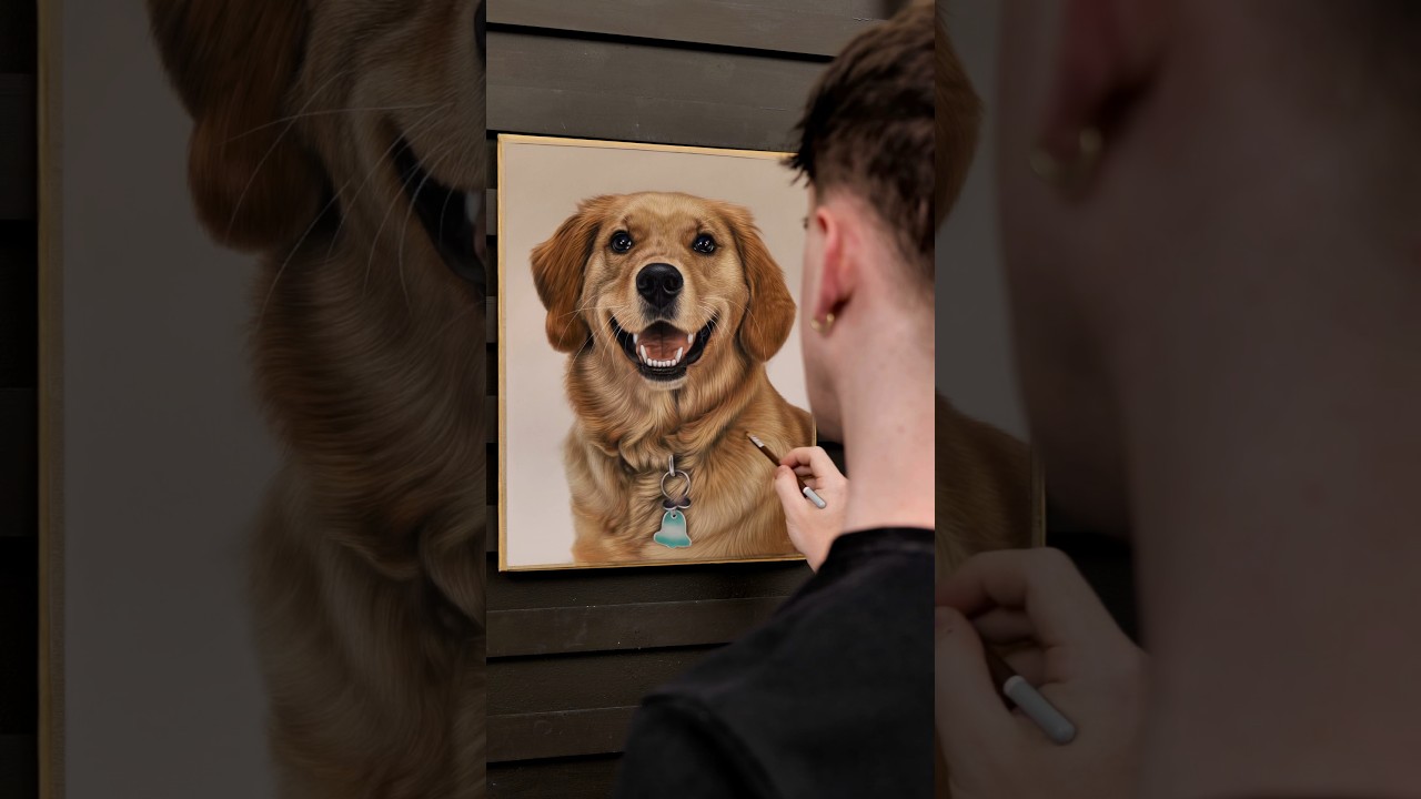 Watch me draw a pet portrait! 