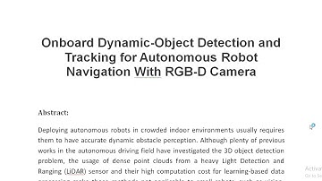 Onboard Dynamic Object Detection and Tracking for Autonomous Robot Navigation With RGB D Camera