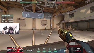 TenZ range Hard bots using Chamber sheriff